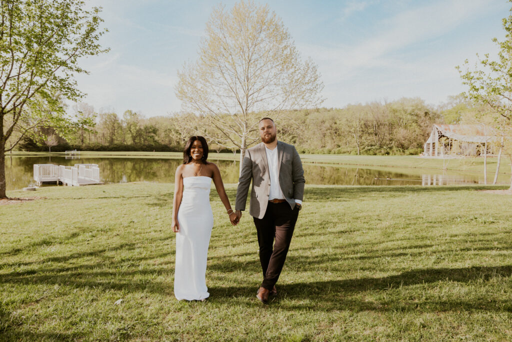 Cute engagement session at Harlinsdale Farms, Franklin TN